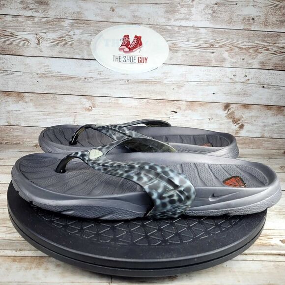 Nike ACG Mens size 9 Black Flip Flops  Shandal Shoes - Picture 4 of 10